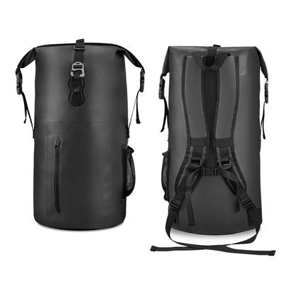 PVC Tarpaulin Waterproof Dry Bag Backpack 30L Heavy Duty Roll-Top Pack