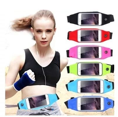 No Bounce Sport Waist Bag 25x10cm Large Pocket Waterproof