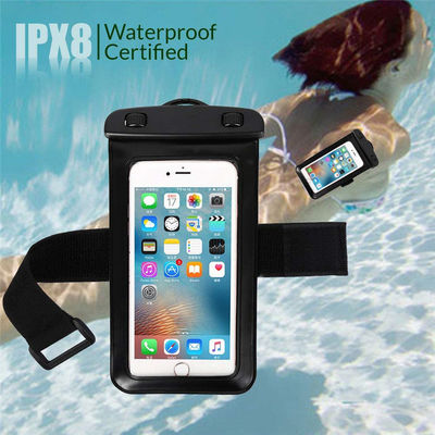 PVC IPX8 Waterproof Phone Pouch Driving Swimming With Armband