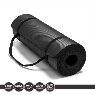 Shock Absorption NBR Fitness Mat 1/2 Inch Extra Thick Exercise Mat