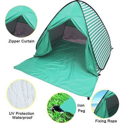 190T Oxford Cloth Pop Up Beach Tent Sun Shade UPF 50+