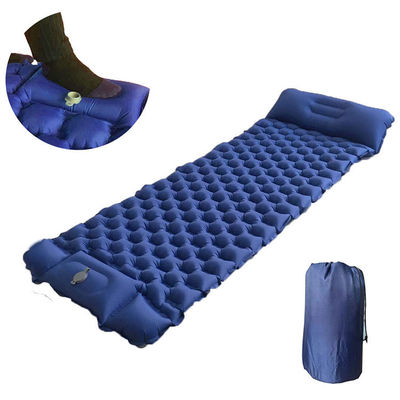 Ultralight Camping Inflatable Sleeping Pad Waterproof With Pillow 198x56x6cm