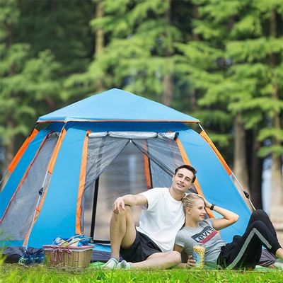 210T Lightweight Pop Up Beach Tent , Waterproof Family Camping Tents
