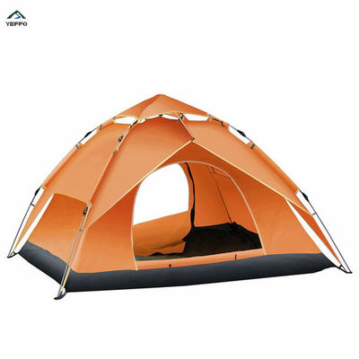 Camping 2-3 Person Waterproof Tent , Windproof Double Layer Pop Up Tent