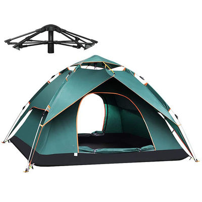 Camping 2-3 Person Waterproof Tent , Windproof Double Layer Pop Up Tent