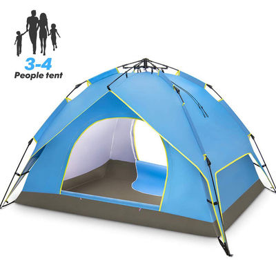 UV Protection Instant Portable Dome Tent For 3-4 Person Camping