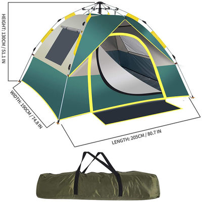 Automatic Waterproof Camping Pop Up Tent 3-4 Person Easy Set Up For Family