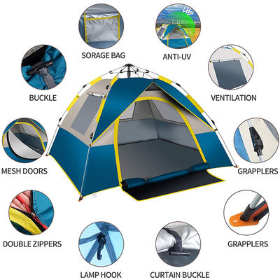 Outdoor Camping Travel Automatic Pop Up Tent For Family 2-3 Person