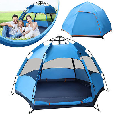 Easy Up Family Camping Tent , 3-4 Person Automatic Camping Tent