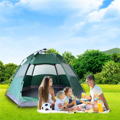 Easy Up Family Camping Tent , 3-4 Person Automatic Camping Tent