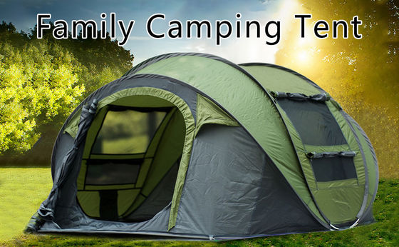 Easy Pop Up 4 Person Waterproof Family Camping Tent Automatic Setup 2 Doors