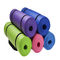 10mm NBR Yoga Pilates Mat Non Slip Home Gym With Carrying Strap
