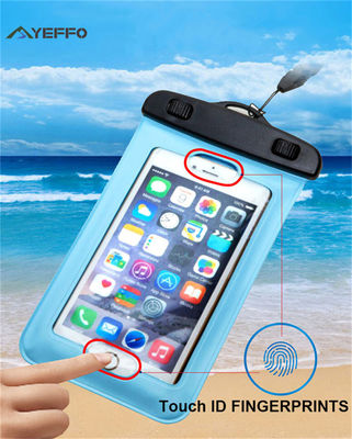 7&quot; Waterproof Floating Phone Case Touch ID PVC Cell Phone Dry Bag