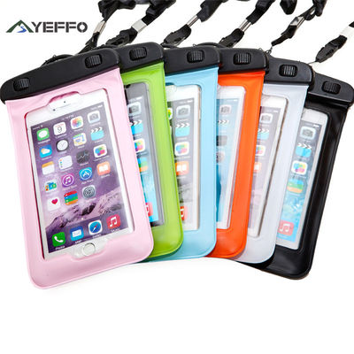 7&quot; Waterproof Floating Phone Case Touch ID PVC Cell Phone Dry Bag