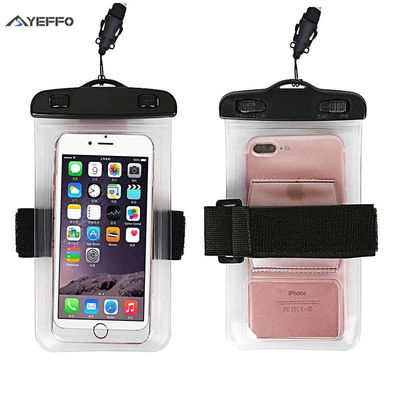 PVC IPX8 Waterproof Phone Pouch Driving Swimming With Armband