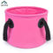 Lightweight Durable Camping Folding Bucket 9L Collapsible Water Bucket