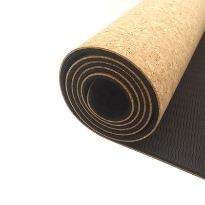 183x68x5mm Cork TPE Yoga Mat Eco Friendly Anti Slip Wear Resistant