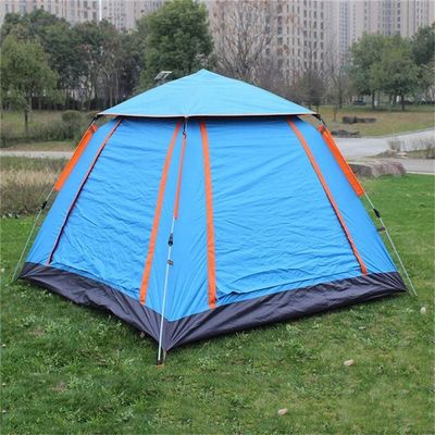 Four Sided Double Layer Waterproof Family Camping Tent Sunscreen Instant Setup Tent