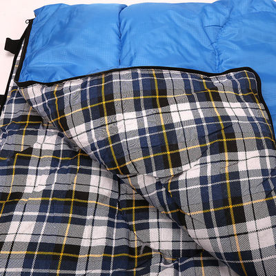 Spill Resistant Envelope Outdoor Camping Sleeping Bag 170T Polyester Soft Hollow Cotton