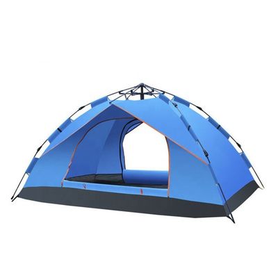 Waterproof 2.2KG Camping Pop Up Tent 201D Oxford Cloth Straight Bracing Type