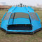210T PU Cloth Beach Waterproof Family Camping Tent Hexagon For 5-6 Person