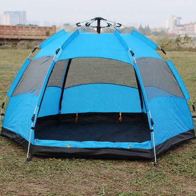 Windproof Waterproof Family Camping Tent 4KG Lightweight Outdoor Dome Tent