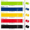 OEM Stretching Resistance Band 5 Size 130g Exercise Workout Bands