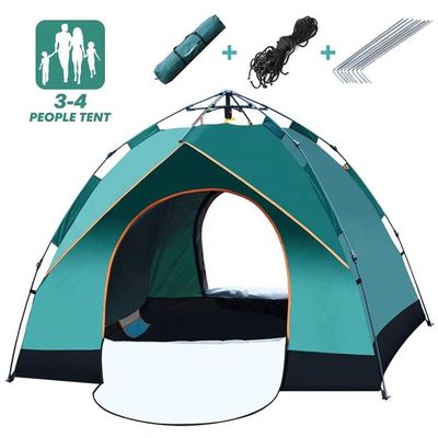 Waterproof Easy Up 2 Person Tent Breathable Mesh With Removable Rainfly