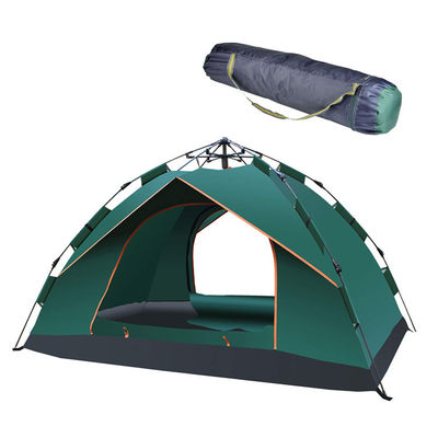 Single Layer Waterproof Family Camping Tent Automatic Pop Up Fiberglass Frame