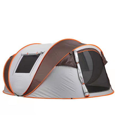 Ventilated 190T Polyester Easy Open Beach Tent 5-8 Person Instant Set Up Tents For Camping