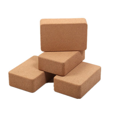 Easy Grip 9&quot; X 6&quot; X 3&quot; Pilates Yoga Set Eco Friendly Natural Cork Yoga Blocks