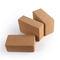 Non Slip Eco Wooden Yoga Brick High Density Cork Blocks 2 Pack