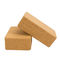 Non Slip Eco Wooden Yoga Brick High Density Cork Blocks 2 Pack