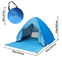 Lightweight Beach Sunscreen Tent UPF 50+ Automatic Pop Up For 2-3 Persons