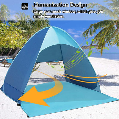 Portable Cabana Beach Sunscreen Tent Anti UV 4 Person 200x165x130CM