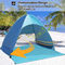 YEFFO ODM Beach Sunscreen Tent Fiberglass Rod Easy Camp Pop Up Beach Shelter