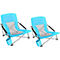 Ultralight Steel pipe Beach Camping Folding Chair With Cup Holder Carry Bag