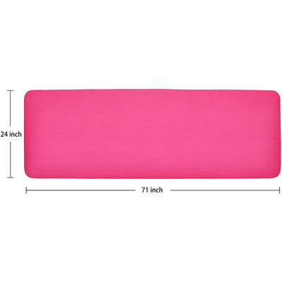 Anti Slip NBR 15mm Extra Thick Yoga Mats With Shoulder Strap