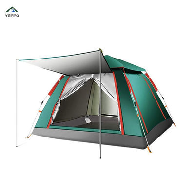 Waterproof 2-3 Person Family Pop Up Tents , 10S Camping Pop Up Tent With Sun Shade