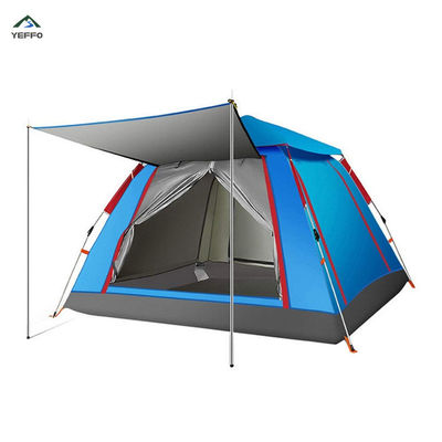 Waterproof 2-3 Person Family Pop Up Tents , 10S Camping Pop Up Tent With Sun Shade