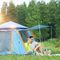 Waterproof 2-3 Person Family Pop Up Tents , 10S Camping Pop Up Tent With Sun Shade