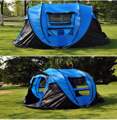 Outdoor Easy Setup Camping Instant Tent , 3-4 Person Hiking Pop Up Tent