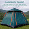 Waterproof Windproof Automatic Instant Tent Easy Set Up 3-4 Person For Glamping