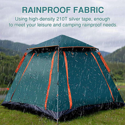 Waterproof Windproof Automatic Instant Tent Easy Set Up 3-4 Person For Glamping